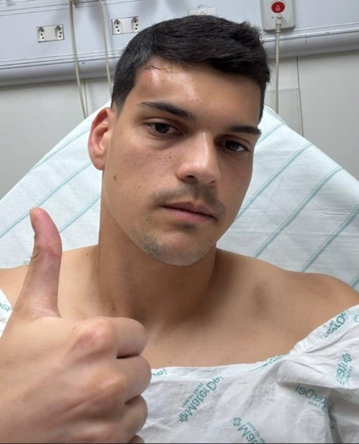 Brazao en el hospital.