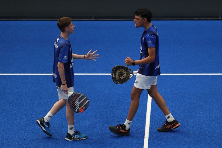 Los varones argentinos son subcampeones del Mundial U17 de Pádel disputado en España.