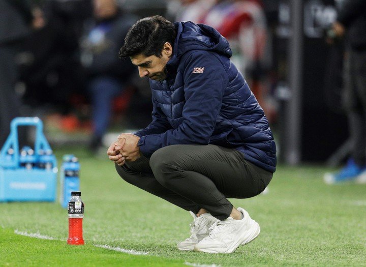Abel Ferreira en la caída 3-0 contra Liga de Quito. REUTERS