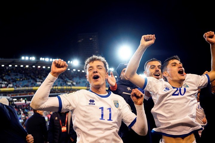 Kosovo sueña con estar en el Mundial 2026. EFE.