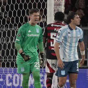 Cambeses, figura de Racing, a Olé: "Confíen a muerte, nos vamos a tirar de cabeza"