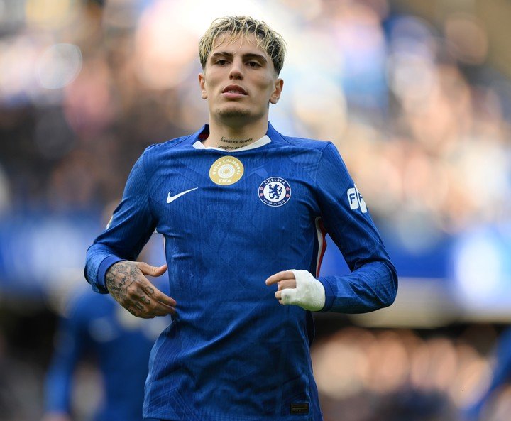 Garnacho ya lleva siete partidos y un gol con la camiseta del Chelsea. 