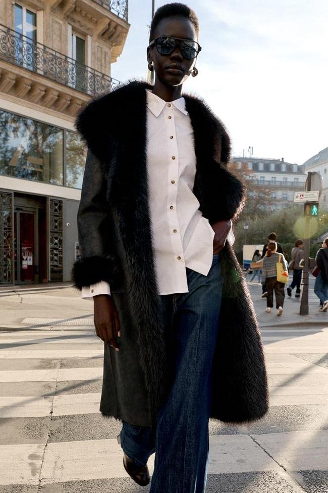 Abrigo reversible doble faz efecto pelo (89,95€)