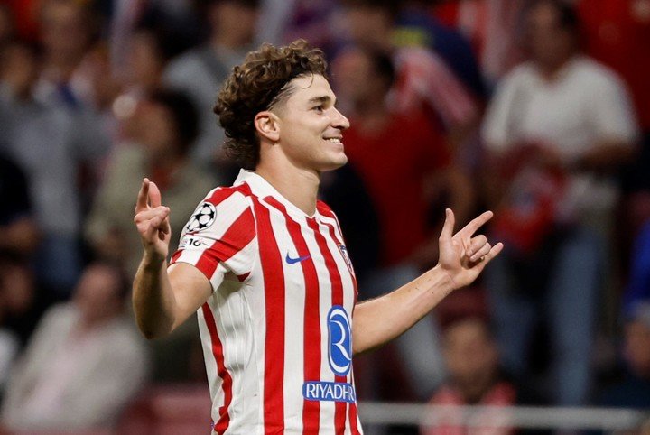 Juega el Atlético de Madrid de Julián Álvarez (EFE).