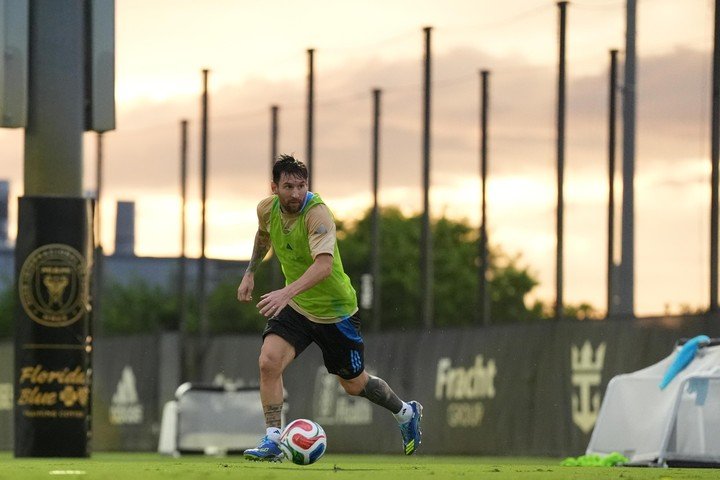 Messi entrenamiento de la seleccion en Miami
Prensa AFA