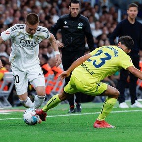 Con un buen partido de Mastantuono, Real Madrid le ganó 3 a 1 a Villarreal