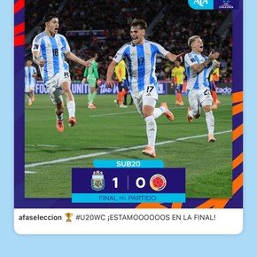 El saludo de Messi y los otros campeones del Mundo a los pibes del Sub 20