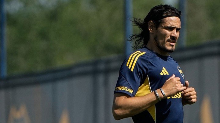 El último partido de Cavani fue el 14 de septiembre contra Rosario Central (Prensa Boca).