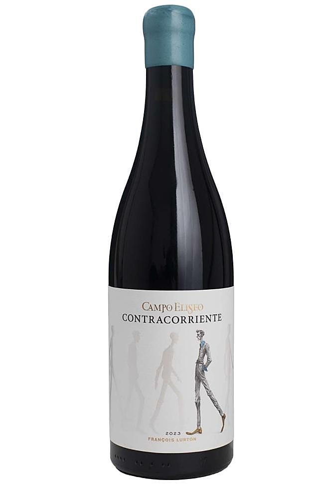 Botella del tinto de Toro, Contracorriente de Campo Elíseo.