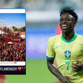 El mensaje de apoyo de Vinicius a Flamengo en la previa de la final de la Copa Libertadores ante Palmeiras