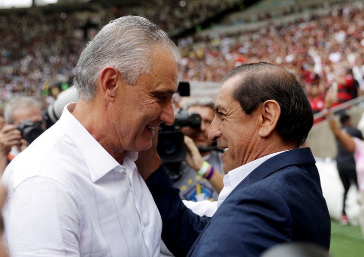 Tite y Ramón Díaz. (Foto: Reuters)