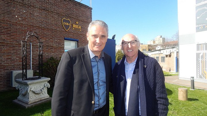 Tite y Bianchi, en Boca.