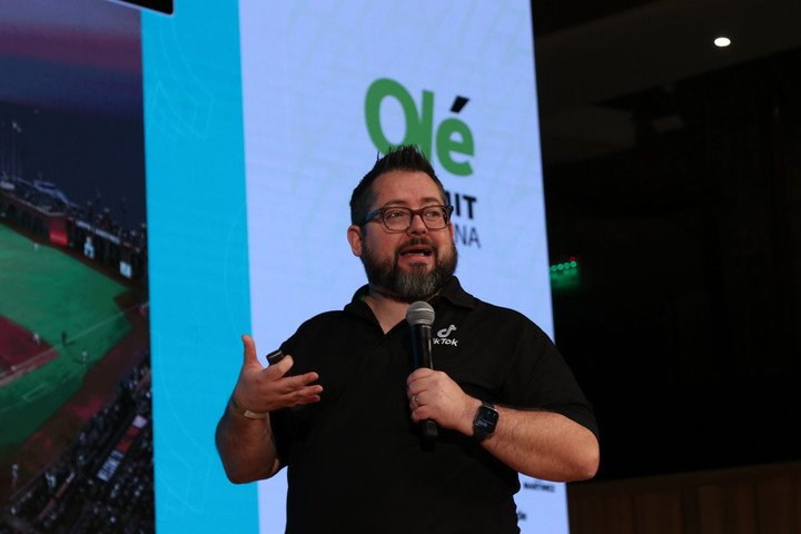 Tik Tok: la nueva era del entretenimiento deportivo. Ole Summit 2025.
Foto: Carlos Roberto Bairo
