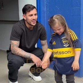 “Los sueños se cumplen”, la nena que se hizo viral y conoció a los jugadores de Boca 