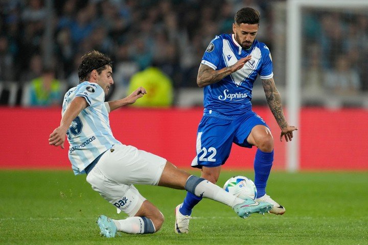 Lanzini en Vélez. AP.