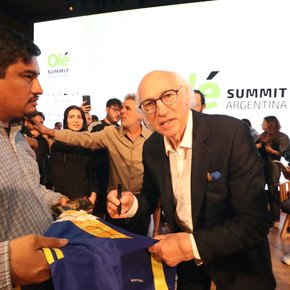 La trastienda de la presentación de Bianchi en el Olé Summit