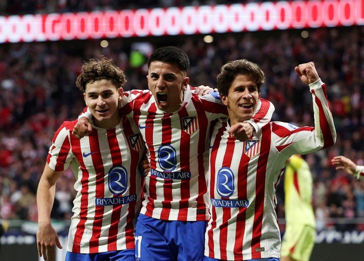Giuliano lleva 8 goles con la camiseta del Atlético de Madrid. 