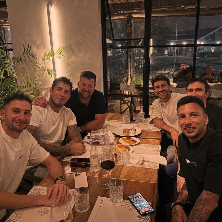 La cena de campeones de River de la Libertadores 2015.