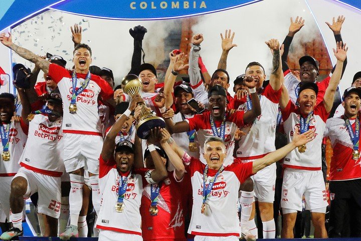 Independiente Santa Fe, campeón del Apertura en Colombia.
EFE/ STR