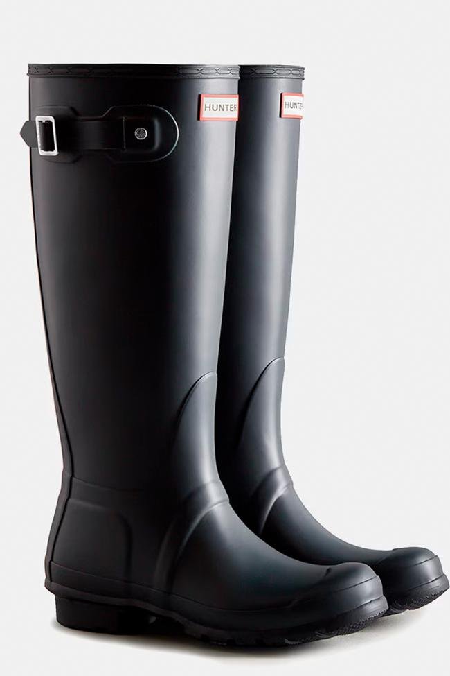 Botas de agua con acabado en mate de Hunter.