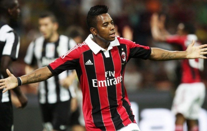 Robinho en el Milan.