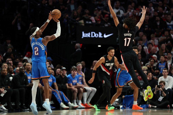 Shai en la noche de Portland (Reuters).