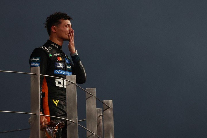 Lando Norris, campeón del mundo. (REUTER)