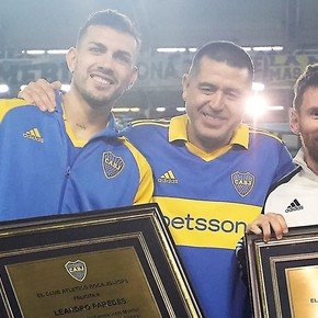 La bendición de Messi para Paredes antes de la semifinal con Racing