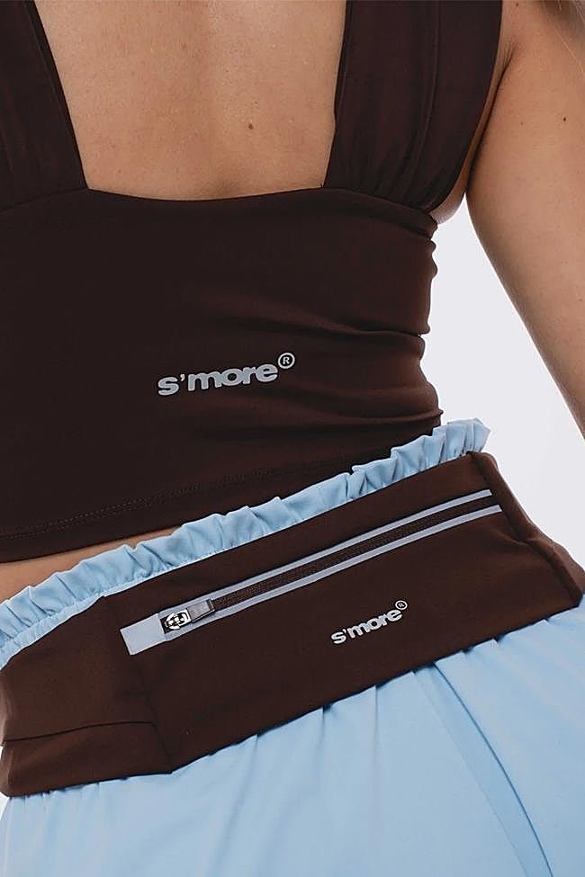 Riñonera en color marrón de s'more