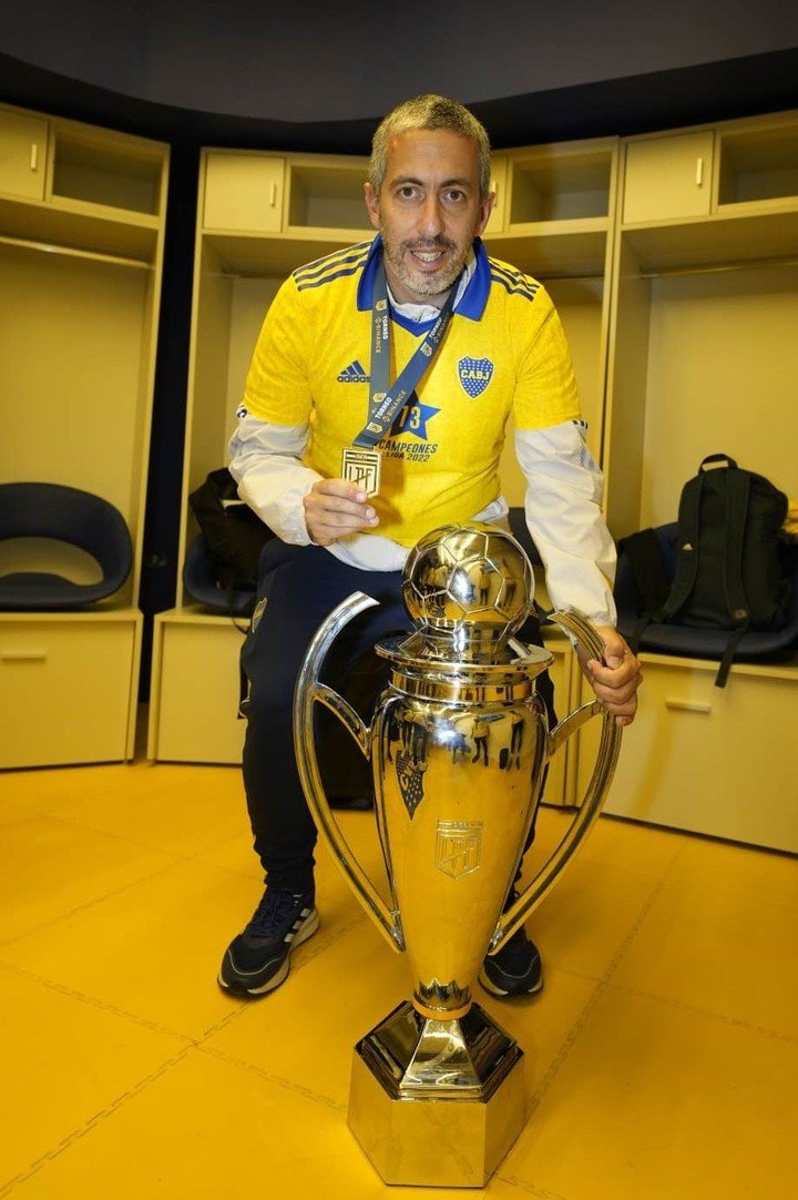 Cristian Aquino, uno de los PF del CT que ya estaba trabajando en el club cuando llegó Russo. Y que por supuesto ahora sigue con Ubeda.