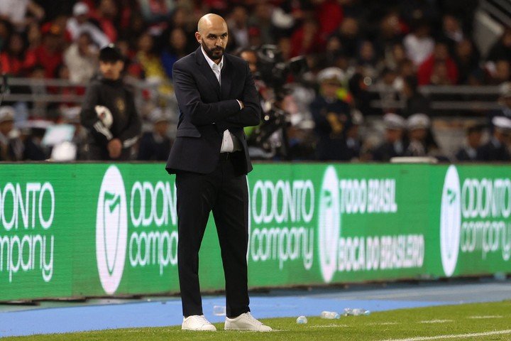 Walid Regragui, DT de Marruecos. (foto: AFP)