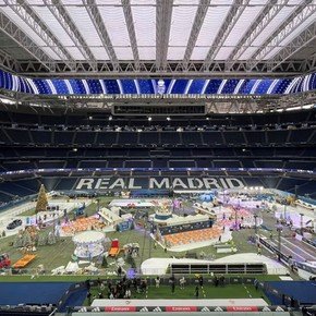 La particular transformación que sufrió el Bernabéu para Navidad y Año Nuevo
