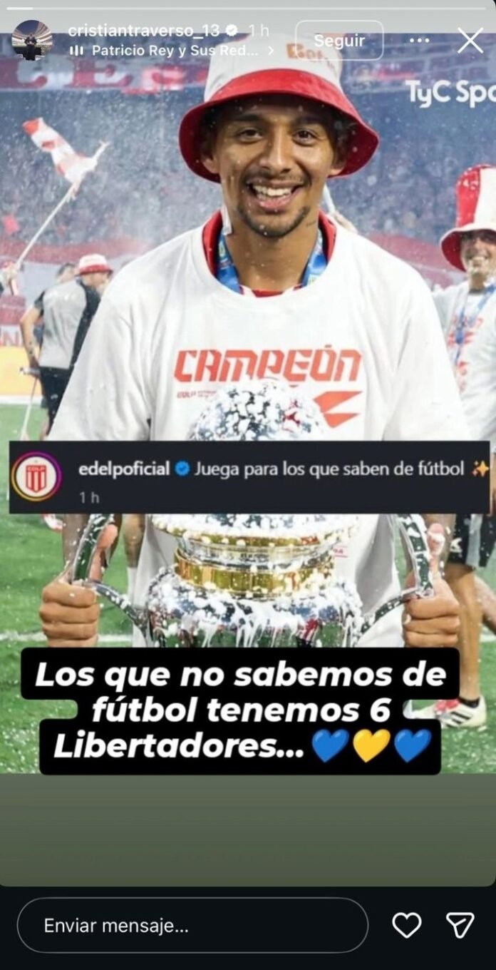 El ex Boca que le respondió a Estudiantes por un picante mensaje que publicó sobre Cristian Medina