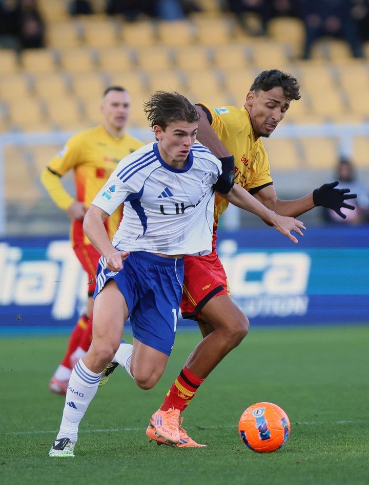 Nico Paz vs. Lecce. (EFE)