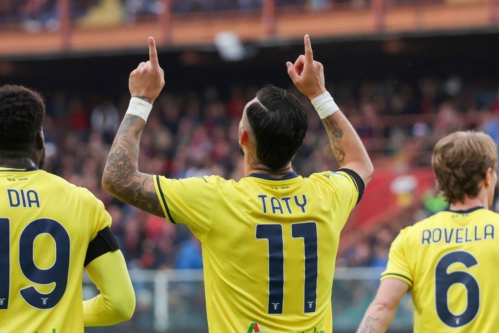 Taty Castellanos con la Lazio. (Tano Pecoraro/LaPresse via AP)