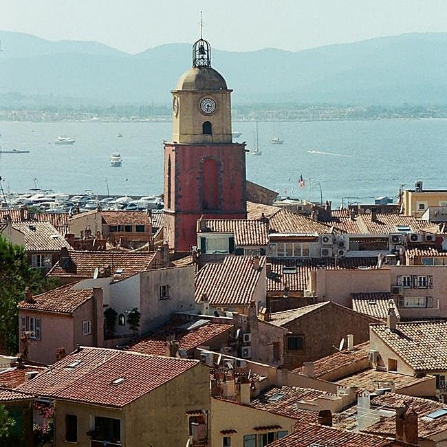 Casco antiguo de Saint Tropez, Francia
