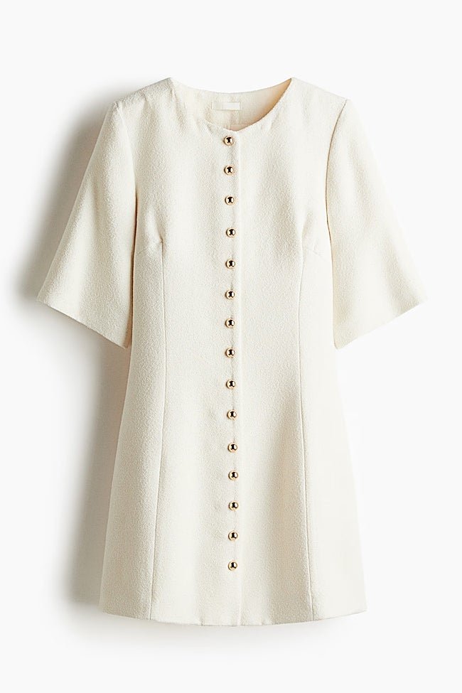 Vestido blanco de H&M (59,95 euros)