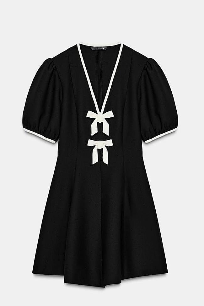 Vestido negro de Zara (35,99 euros)