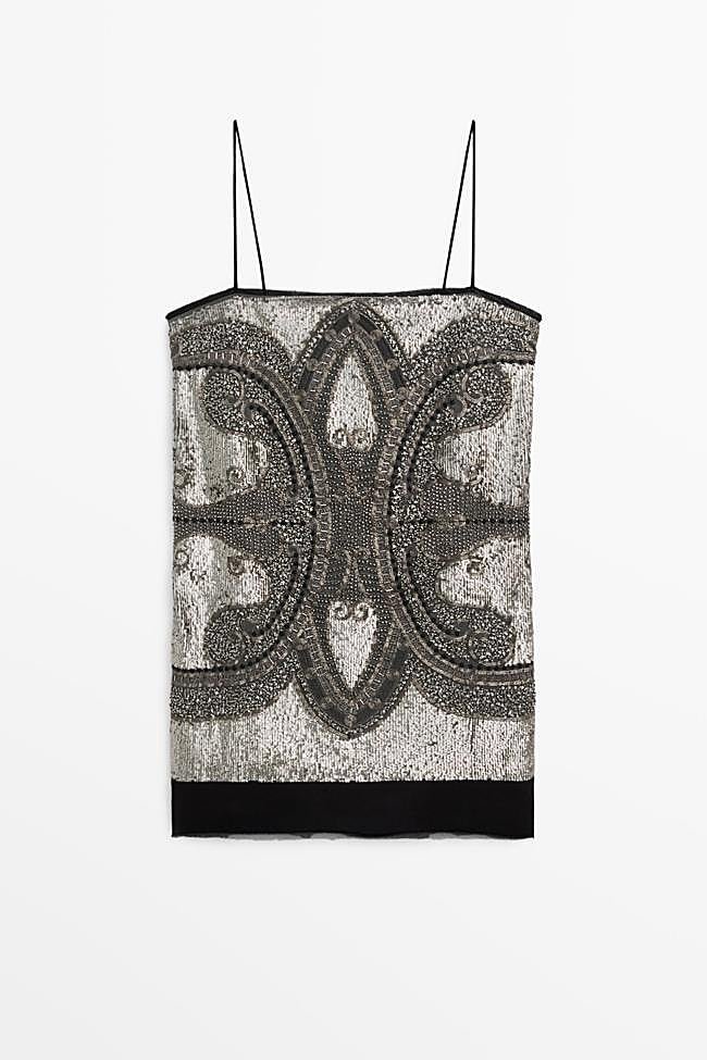 Vestido corto detalle bordados - STUDIO (149€)