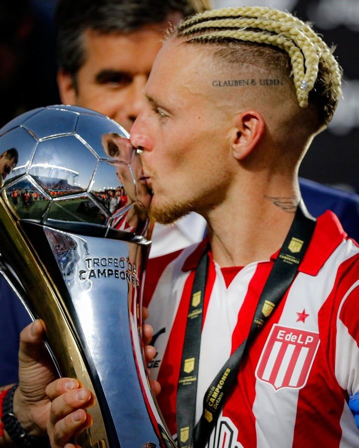 Santiago Ascacibar, campeón con Estudiantes. (FOTO: Instagram)