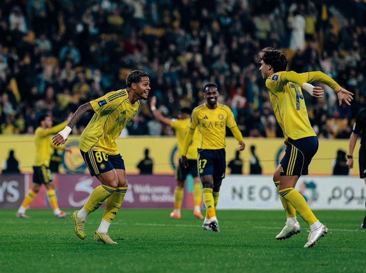 El festejo de Joao Félix. (Foto: Al Nassr)