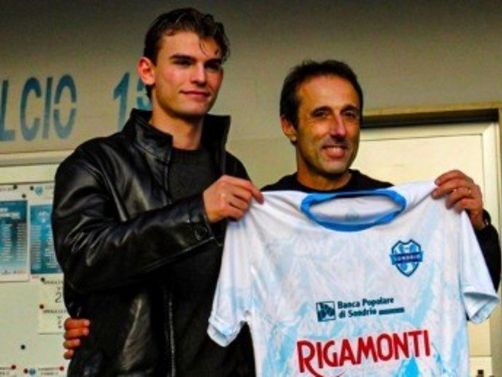 El argentino en la Serie D. (foto X: Sondrio Today)