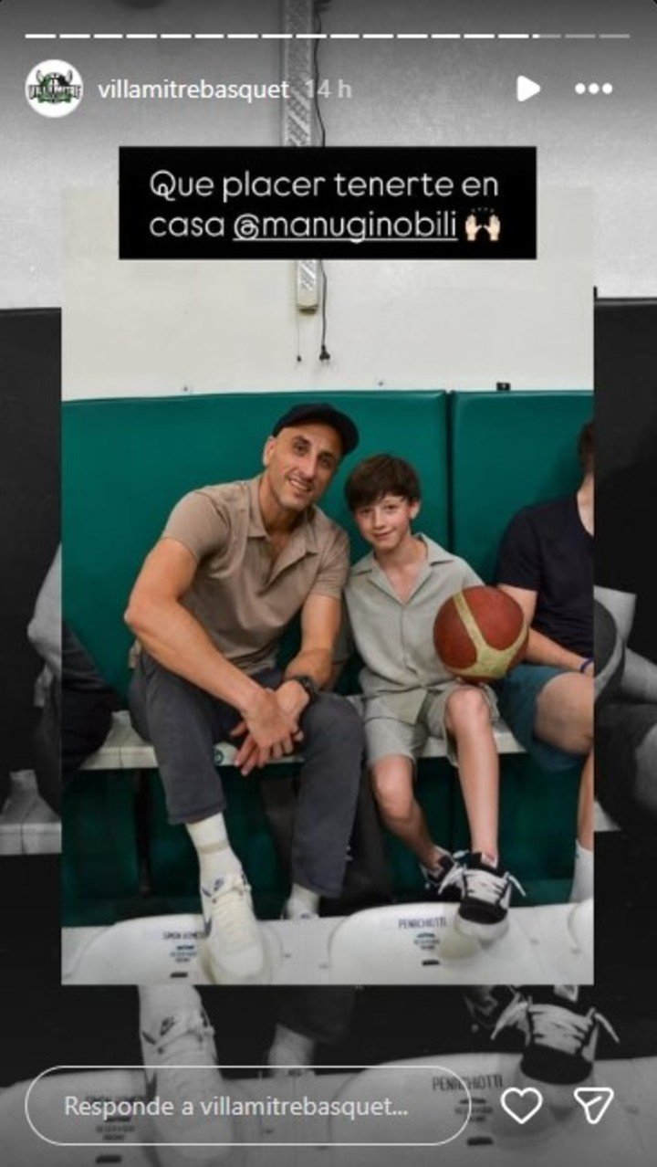 Manu, presente para ver a Villa Mitre.