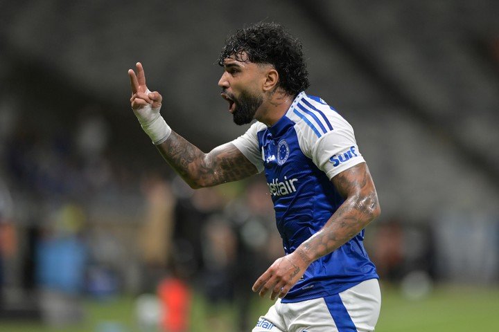 Gabriel Barbosa en Cruzeiro. (EFE)