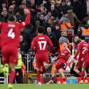 El Liverpool de Mac Allister le ganó al Wolves, el peor equipo de la Premier League, y se metió en puestos de Champions