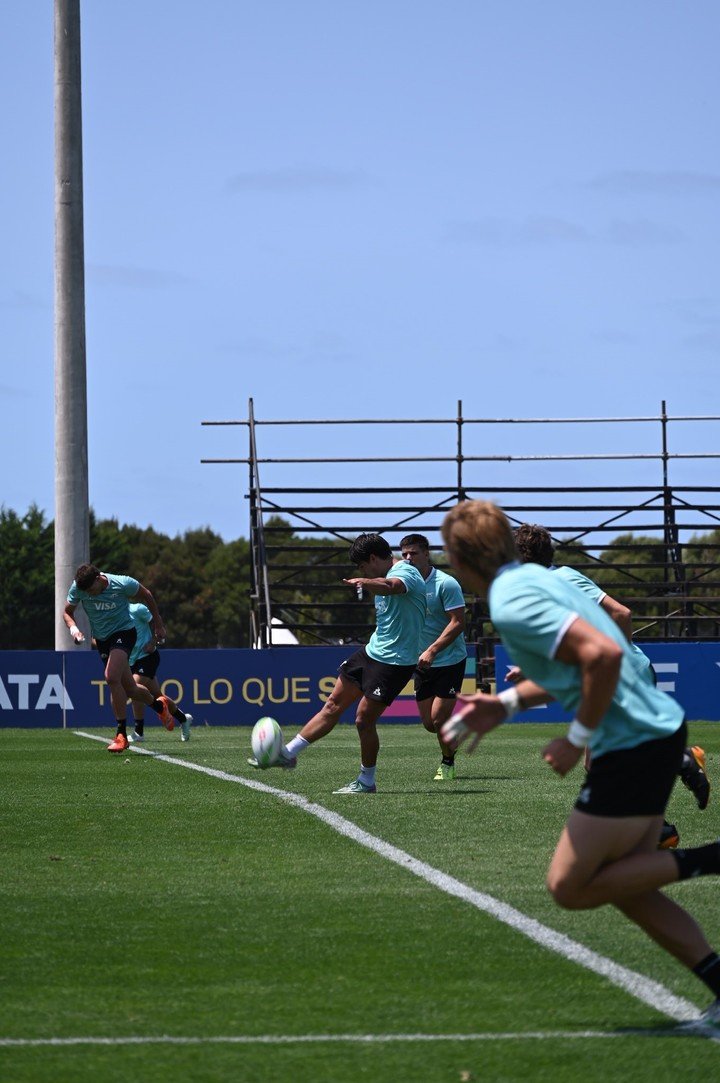 Los Pumas 7's entrenaron en Mar del Plata. (Foto: @lospumas7arg)