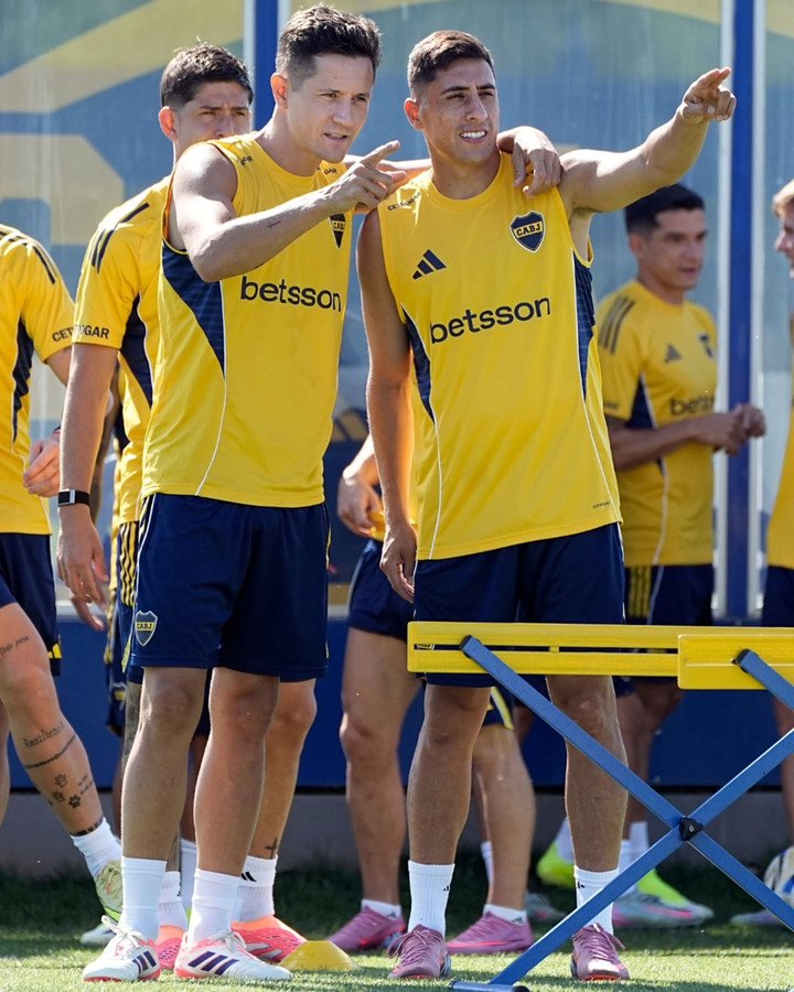 La práctica de Boca (Foto: Javier Garcia Martino Prensa).