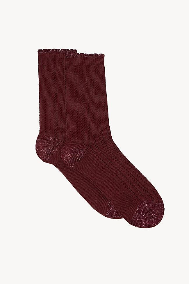 Leila. Calcetines calados lurex