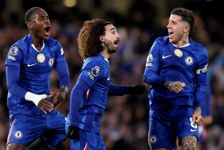 Fofana festejando su gol (Reuters).