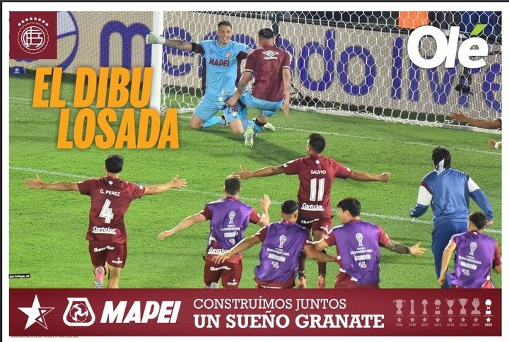 Poster Lanus campeon Sudamericana 2025